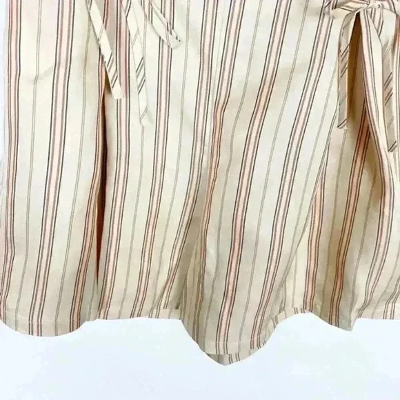 Joie‎ Boseda Striped Lace-Up Shorts Cream Size 4 - Picture 3 of 6